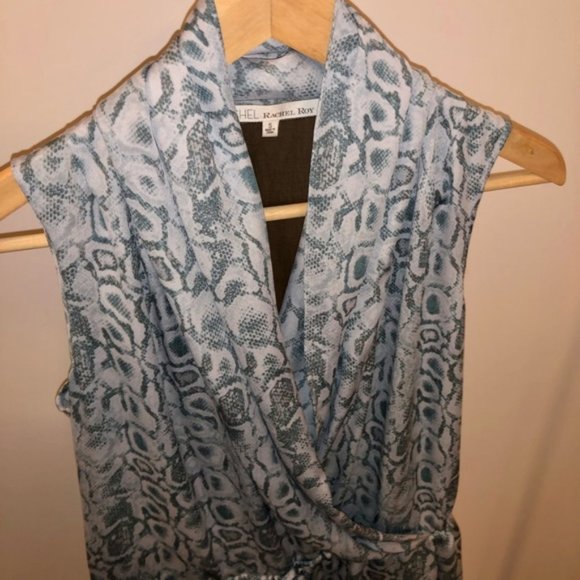 Rachel Roy snakeskin ruffle dress, size S - Picture 2 of 6